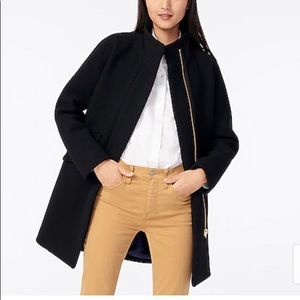 J.Crew Navy Cocoon coat in Italian wool - Size 2